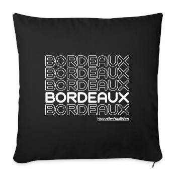 Bordeaux Neon Typer Multiple - Housse de coussin décorative 45 x 45 cm - noir - Devant
