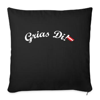 Lustiger Spruch Witzig Humor Geschenkidee - Sofakissenbezug 45 x 45 cm - Schwarz - Vorne