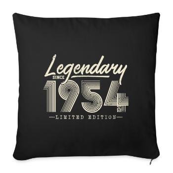 Legendary since 1954 - Sofa pillowcase 17,3'' x 17,3'' (45 x 45 cm) - black - Front