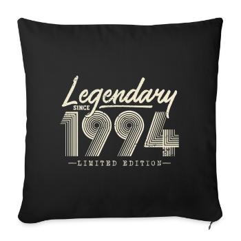 Legendary since 1994 - Sofa pillowcase 17,3'' x 17,3'' (45 x 45 cm) - black - Front