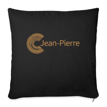 Für Jean Pierre - Sofakissenbezug 45 x 45 cm - Schwarz - Vorne