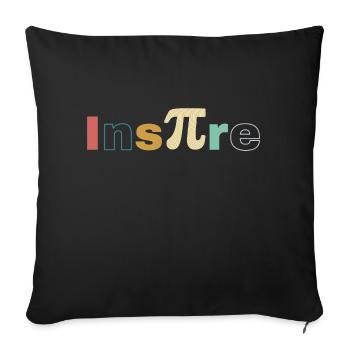 Inspire Pi Day, math lovers, Pi, March 14 - Sofa pillowcase 17,3'' x 17,3'' (45 x 45 cm) - black - Front