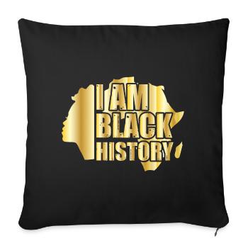 Black History Month Black History - Sofa pillowcase 17,3'' x 17,3'' (45 x 45 cm) - black - Front