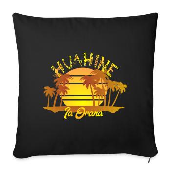 HUAHINE (Sunshine) - Housse de coussin décorative 45 x 45 cm - noir - Devant