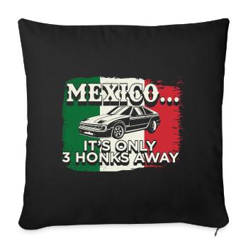 Car Mechanic Gifts, Mexico Flag - Sofa pillowcase 17,3'' x 17,3'' (45 x 45 cm) - black - Front