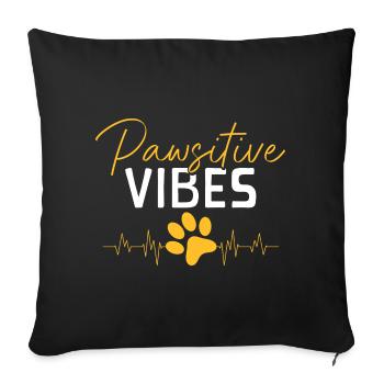 Dog Owner Animal Lover - Sofa pillowcase 17,3'' x 17,3'' (45 x 45 cm) - black - Front