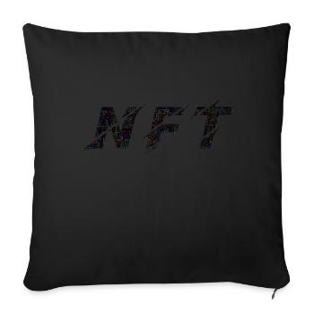 NFT Black Lines Colours - Sofa pillowcase 17,3'' x 17,3'' (45 x 45 cm) - black - Front
