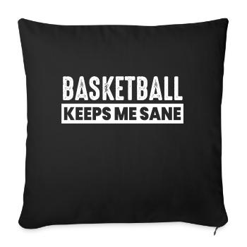 Basketball - Sofakissenbezug 45 x 45 cm - Schwarz - Vorne