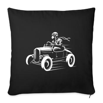 Fast-paced primacy - Sofa pillowcase 17,3'' x 17,3'' (45 x 45 cm) - black - Front