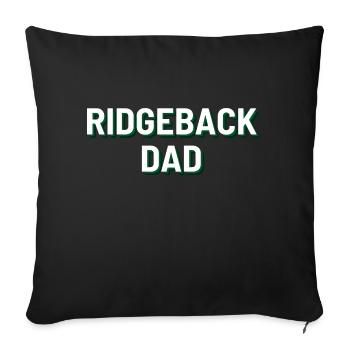 Ridgeback Dad - Sofakissenbezug 45 x 45 cm - Schwarz - Vorne
