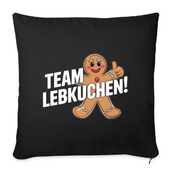 L’équipe Gingerbread ! - Housse de coussin décorative 45 x 45 cm - noir - Devant