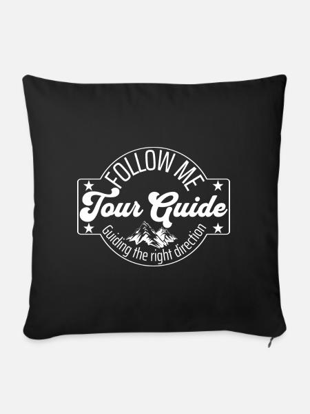 Tour Guide - Sofakissenbezug 45 x 45 cm - Schwarz