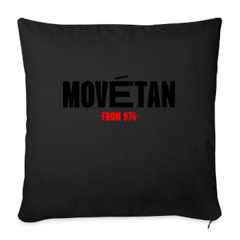 Movetan - Sofa pillowcase 17,3'' x 17,3'' (45 x 45 cm) - black - Front