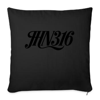 Christian Faith Jesus God Cross Faith - Sofa pillowcase 17,3'' x 17,3'' (45 x 45 cm) - black - Front