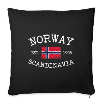 Norway - Norge - Norwegen - Scandinavia - 1905 - Sofakissenbezug 45 x 45 cm - Schwarz - Vorne