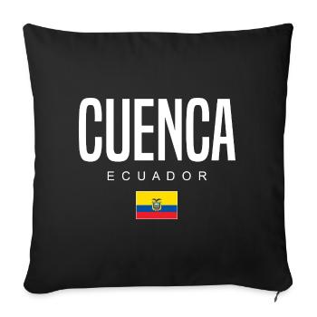 Cuenca Équateur Équatoriens - Housse de coussin décorative 45 x 45 cm - noir - Devant