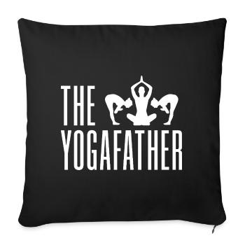 Amateurs de Pilates Le Yogafather Pilates - Housse de coussin décorative 45 x 45 cm - noir - Devant