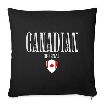 Original Canadian, I love Canada - Sofa pillowcase 17,3'' x 17,3'' (45 x 45 cm) - black - Front