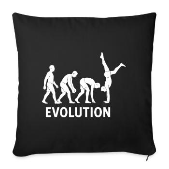 Calisthenics Evolution Fitness-Studio-Training - Sofakissenbezug 45 x 45 cm - Schwarz - Vorne