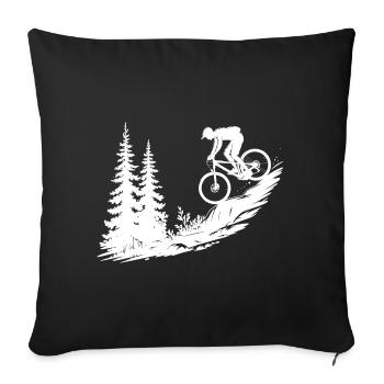 VTT VTT - Housse de coussin décorative 45 x 45 cm - noir - Devant