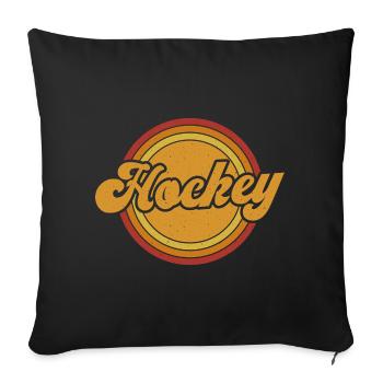 Eishockey Hockey Eishockeyspieler Geschenk  - Sofa pillowcase 17,3'' x 17,3'' (45 x 45 cm) - black - Front