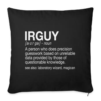 FTIR Infrared Spectroscopy Guy Chemie - Sofa pillowcase 17,3'' x 17,3'' (45 x 45 cm) - black - Front