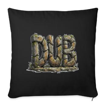 Dub Reggae - Housse de coussin décorative 45 x 45 cm - noir - Devant