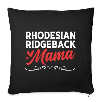 Rhodesian Ridgeback - Sofakissenbezug 45 x 45 cm - Schwarz - Vorne