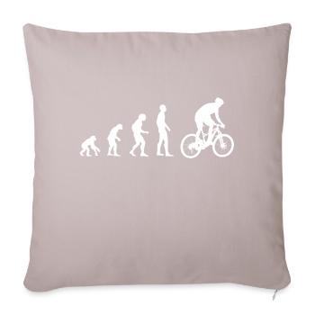 Radfahrer | Radfahrer Evolution - Sofakissenbezug 45 x 45 cm - helles Taupe - Vorne