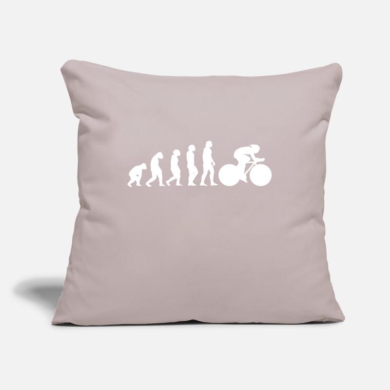 Evolution du vélo de route Housse de coussin décorative 45 x 45 cm