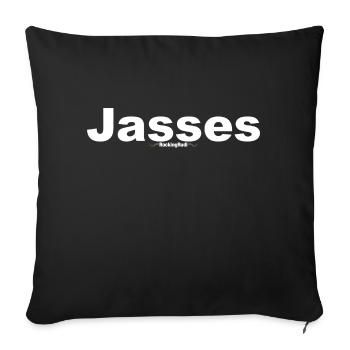 Jasses Weiss - Sofakissenbezug 45 x 45 cm - Schwarz - Vorne