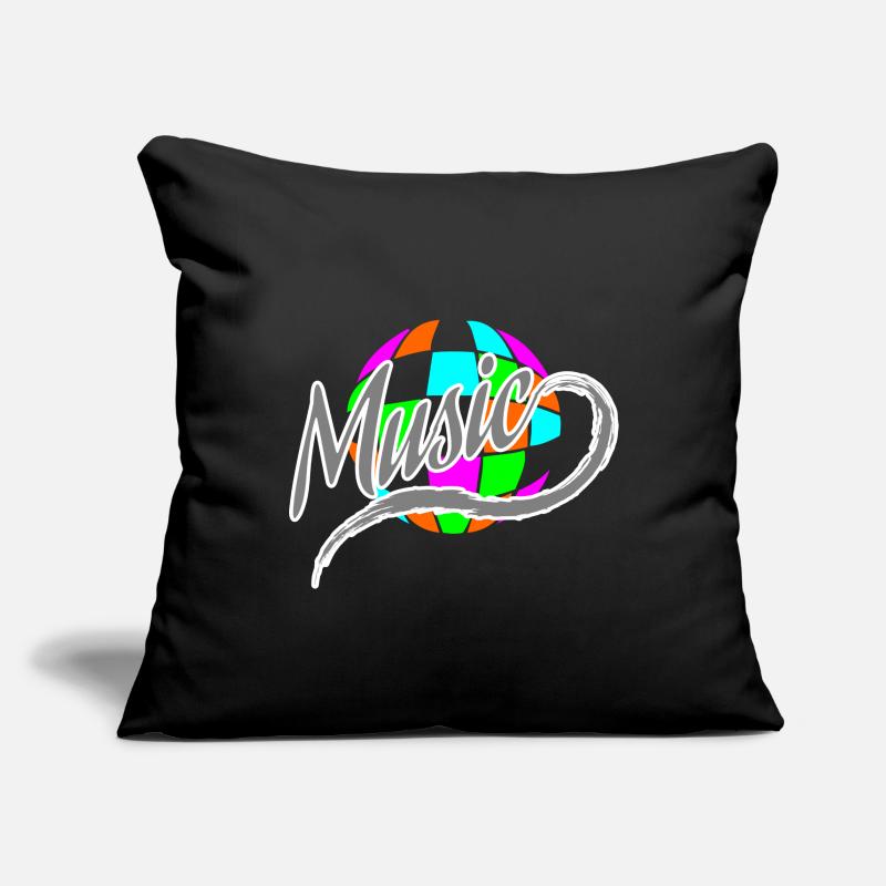 DJ Housse de coussin décorative 45 x 45 cm