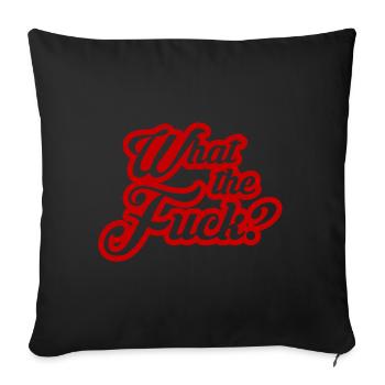 C'est quoi ce bordel? Qu'est-ce que c'est? - Housse de coussin décorative 45 x 45 cm - noir - Devant