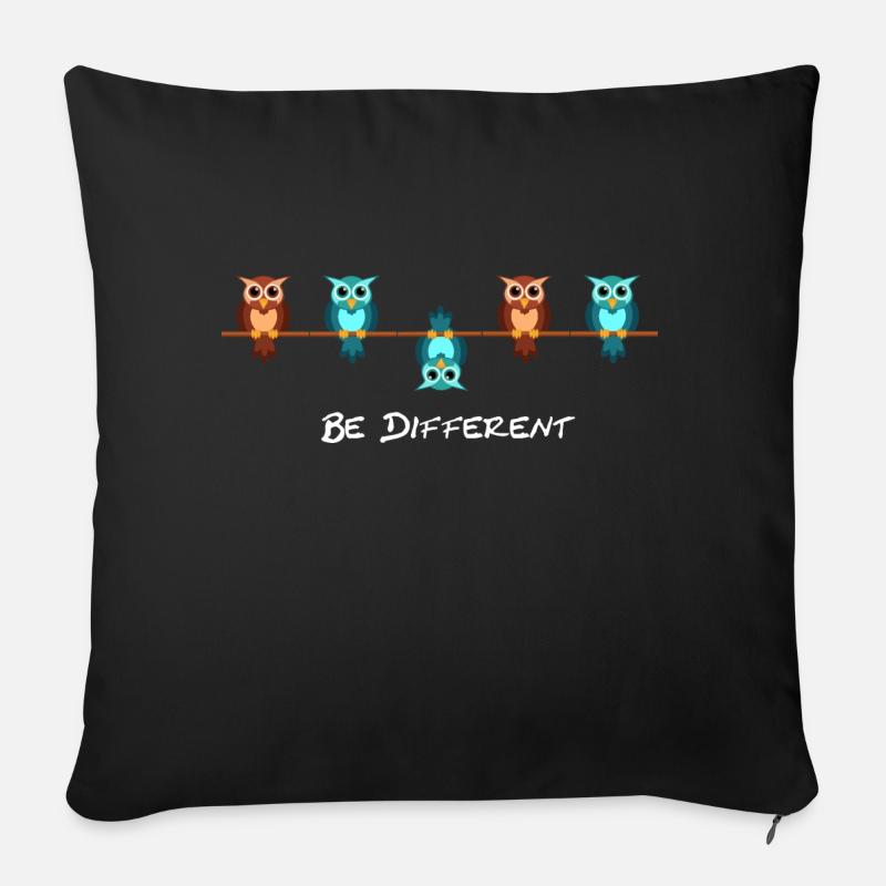 Be different - Sofakissenbezug 45 x 45 cm - Schwarz