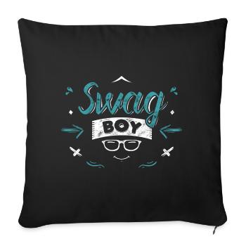 Swag Boy - Housse de coussin décorative 45 x 45 cm - noir - Devant
