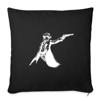 bandit - Housse de coussin décorative 45 x 45 cm - noir - Devant