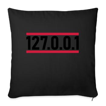 127 0 0 - Sofa pillowcase 17,3'' x 17,3'' (45 x 45 cm) - black - Front