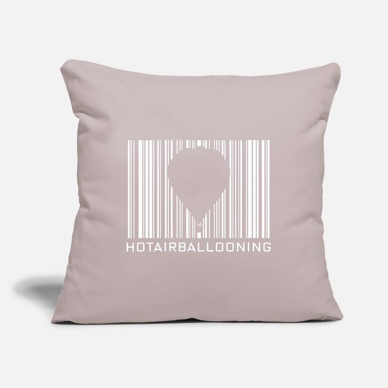 Montgolfière Hobby avec code-barres Housse de coussin décorative 45 x 45 cm