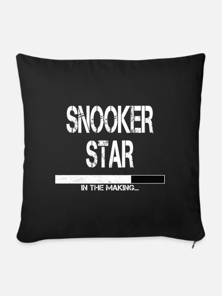 Snooker Star in Bearbeitung Snooker Pool & Billard - Sofakissenbezug 45 x 45 cm - Schwarz