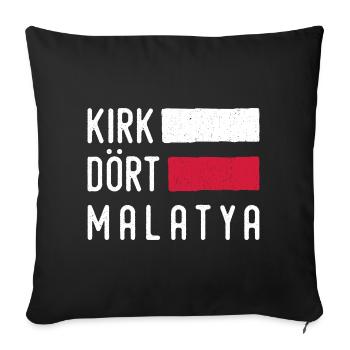 Malatya 44 Türkei Turkiye Geschenk Urlaub TR Türk - Sofakissenbezug 45 x 45 cm - Schwarz - Vorne