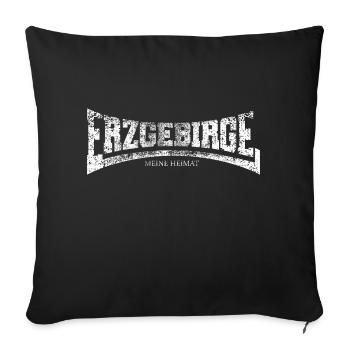 J’adore les monts Métallifères - Housse de coussin décorative 45 x 45 cm - noir - Devant