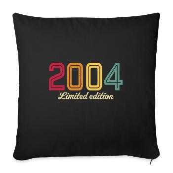 édition limitée 2004 rétro 2004 - Housse de coussin décorative 45 x 45 cm - noir - Devant
