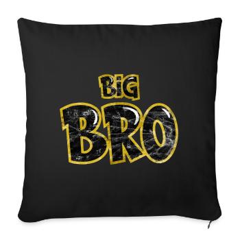 Big Bro older brother Matching siblings Family - Sofa pillowcase 17,3'' x 17,3'' (45 x 45 cm) - black - Front