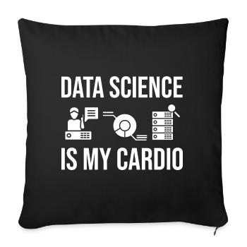 Data Scientist Data Science Science - Housse de coussin décorative 45 x 45 cm - noir - Devant