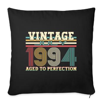 Millésime Juillet 1994 28ème anniversaire Hommes 28 ans - Housse de coussin décorative 45 x 45 cm - noir - Devant