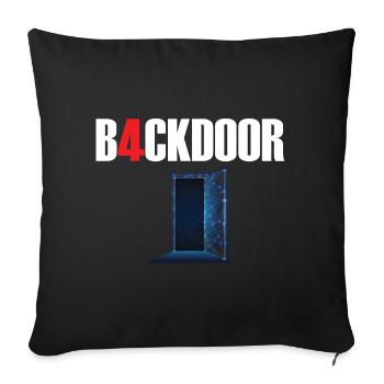 Porte dérobée - Housse de coussin décorative 45 x 45 cm - noir - Devant