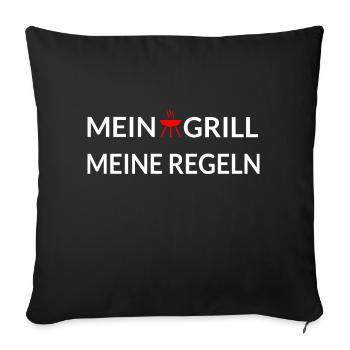 Grillen - Sofakissenbezug 45 x 45 cm - Schwarz - Vorne