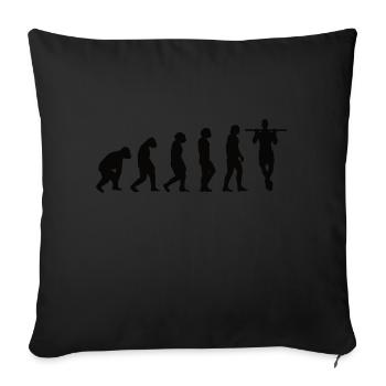 Fitness Muscle Athlète Bodybuilder Entraînement en force - Housse de coussin décorative 45 x 45 cm - noir - Devant
