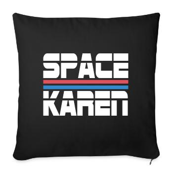 Space Karen - Sofakissenbezug 45 x 45 cm - Schwarz - Vorne