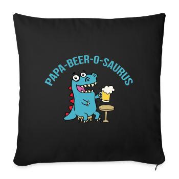Father's Day gift for dad for Men's Day - Sofa pillowcase 17,3'' x 17,3'' (45 x 45 cm) - black - Front